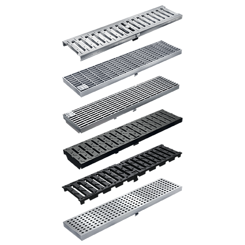 Gratings for drainage channels