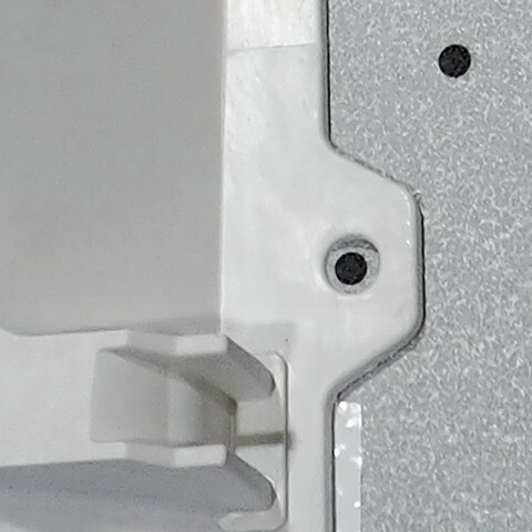 Detail view of insulated mounting panel MEAFIX PRO