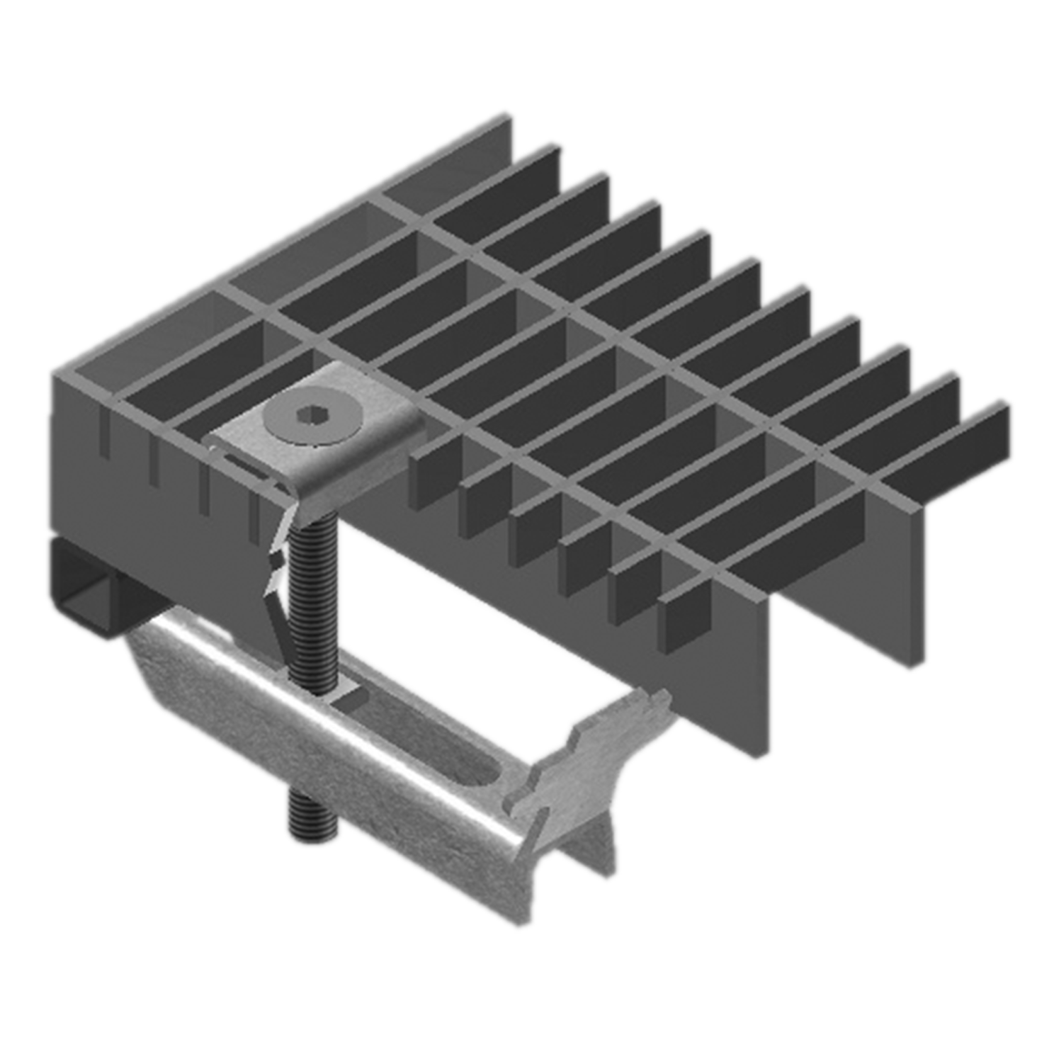 Attachments for gratings