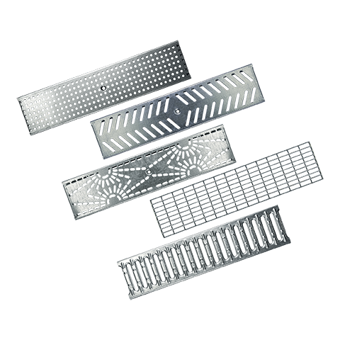 Drainage channel MEATEC for facades and terrasses gratings