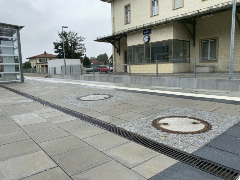A new drainage system for Marktl am Inn railway station
