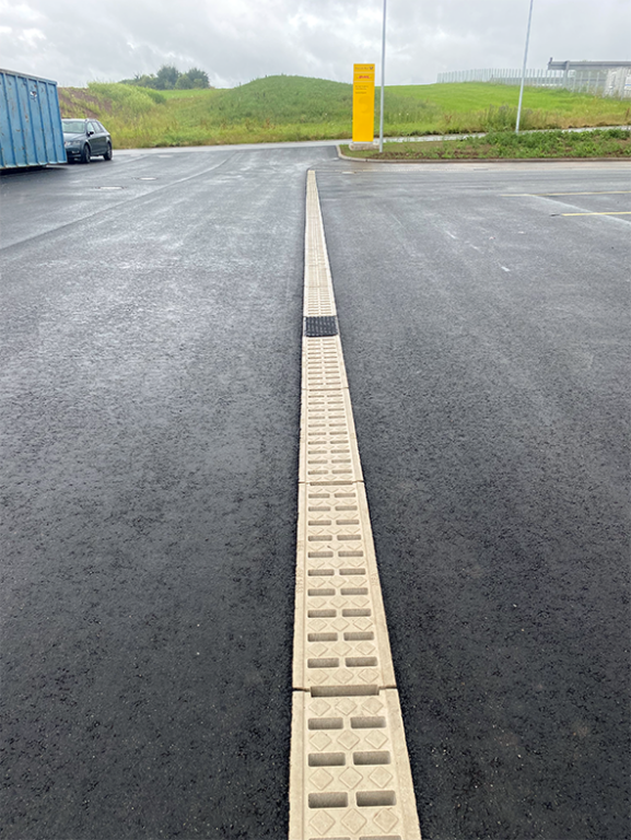 MONOLITHIC DRAINAGE SOLUTION FOR DHL BASE IN ALTENSTEIG